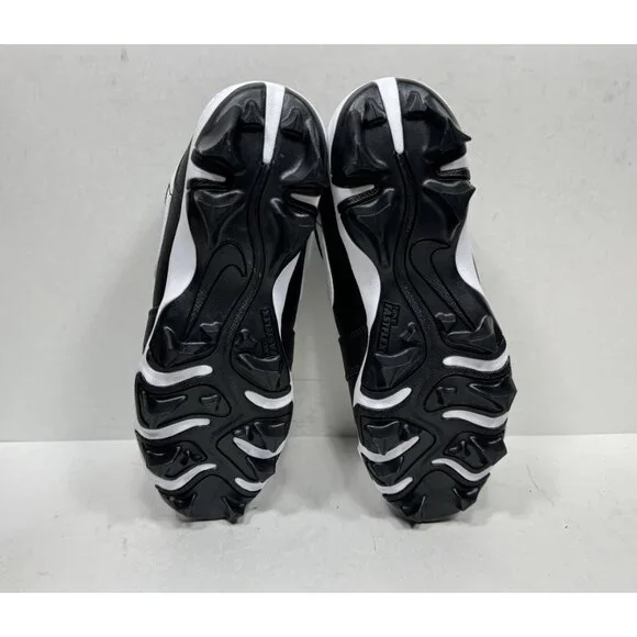 Nike Air Jordan 1 Low GS Cleats Black Wht Football Baseball HF6885-001 5.5 Youth - Picture 5 of 7